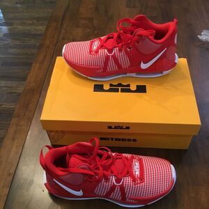 Nike LeBron Witness 7 TB DZ3299-600 Sneakers Men's Red Basketball Shoes Size 12